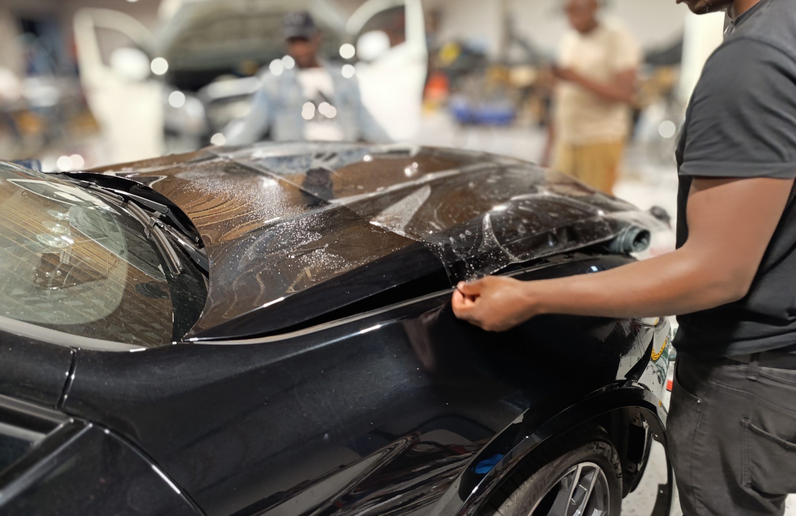 Partial paint protection film application on BMW X3 by Remmogo Signaling and Branding, Midrand South Africa