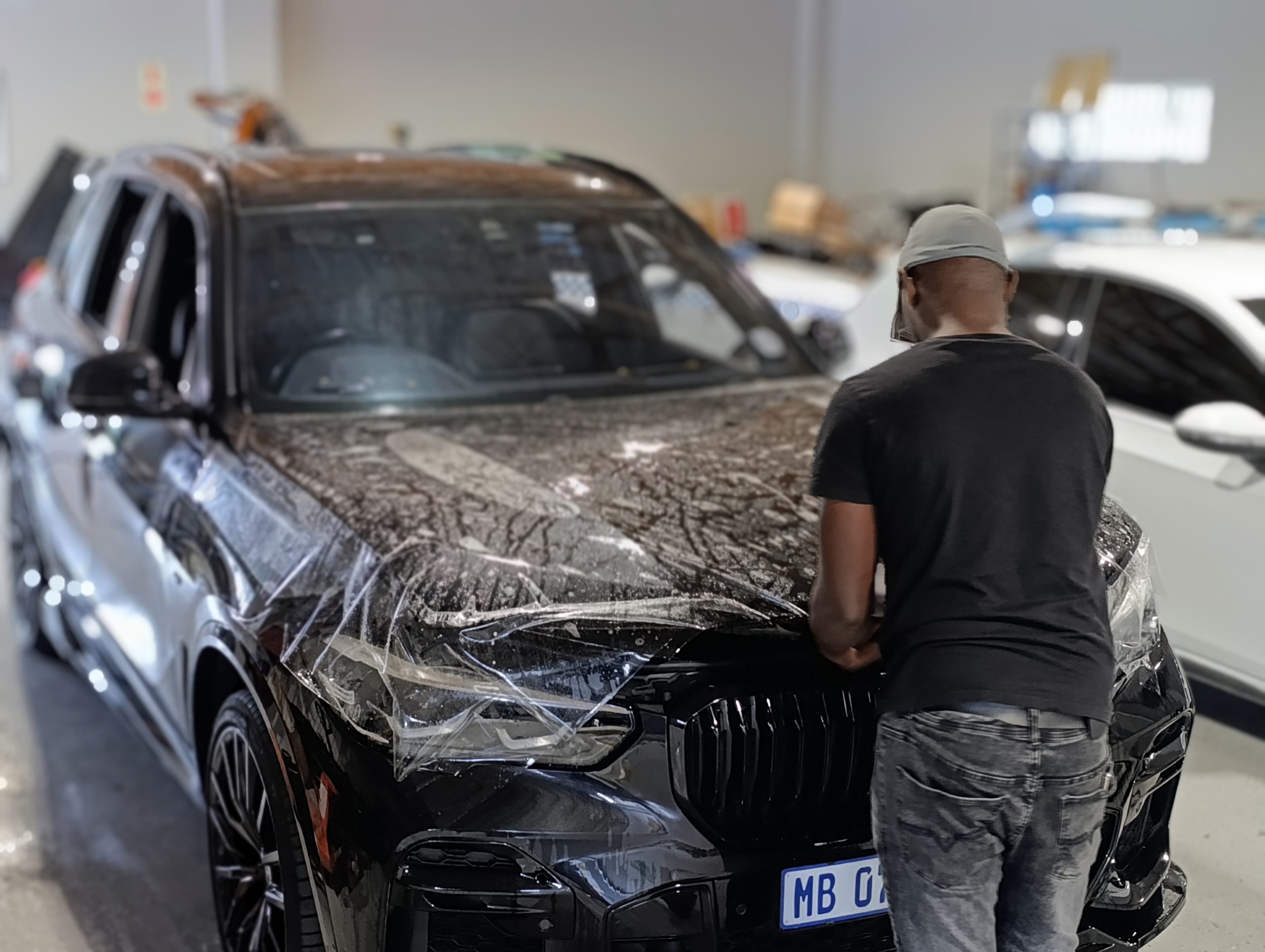 Full paint protection film application on BMW X5 by Remmogo Signaling and Branding, Midrand South Africa