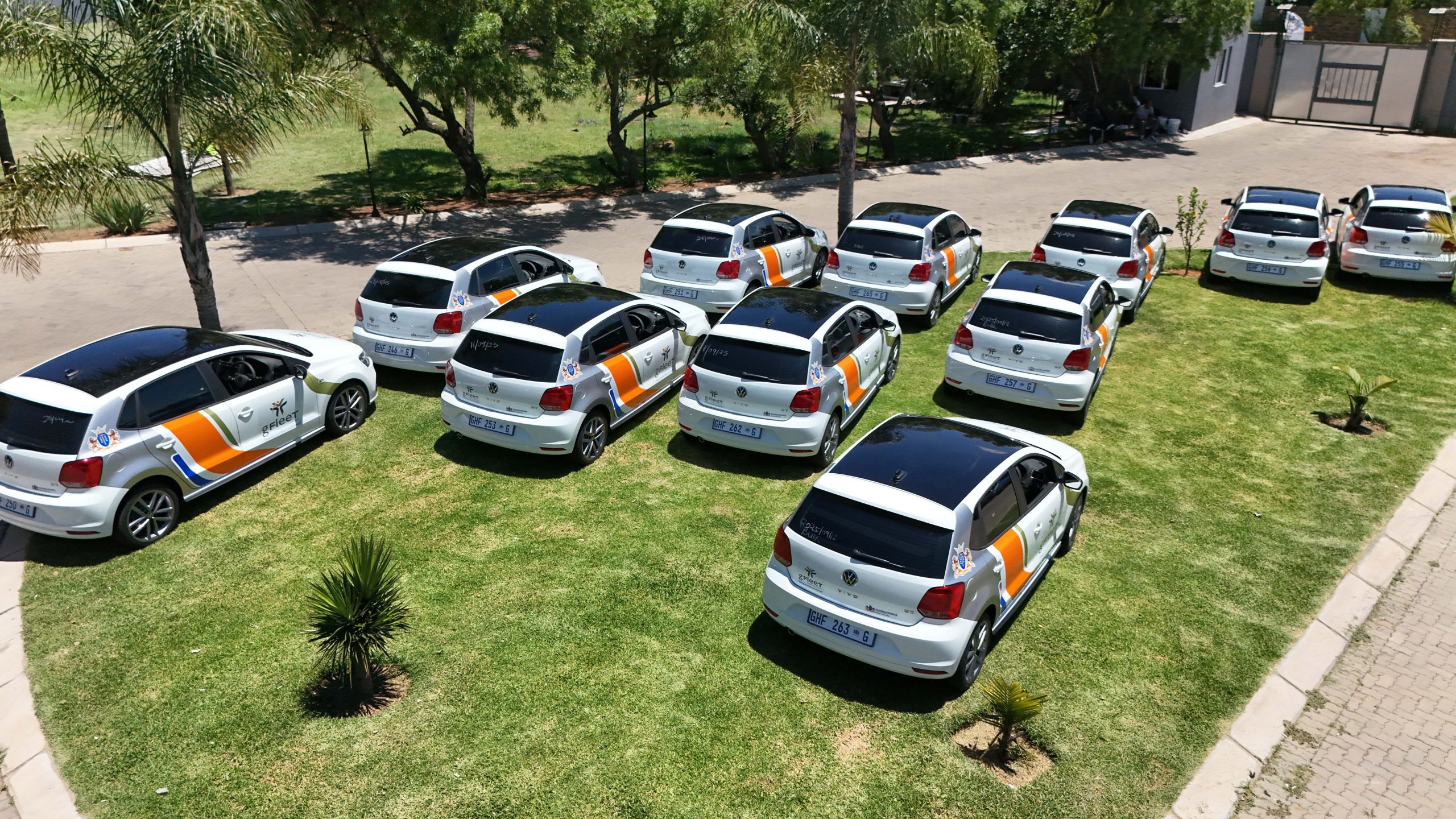 VW Polo fleet branding project by Remmogo Signaling and Branding, South Africa